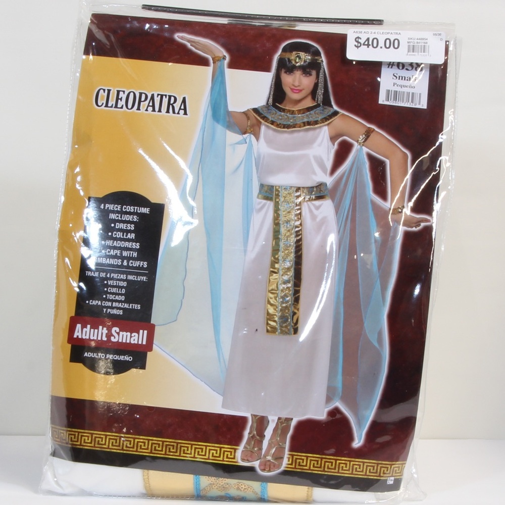 Cleopatra 4-Piece Costume Adult Women Size Small & Large